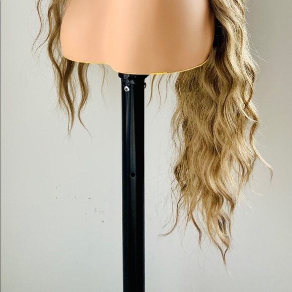 Gorgeous 28” Toffee Brown Premium Fiber Lace Front Wig - Picture 11 of 15